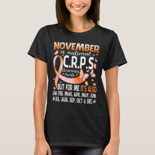 In november Draag we Oranje lint CRPS Awareness M T-shirt