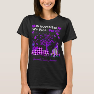 in november Draag we Paarse pancreaskanker T-shirt