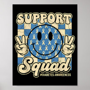 In november dragen we blauwe diabetes bewustzijn s poster