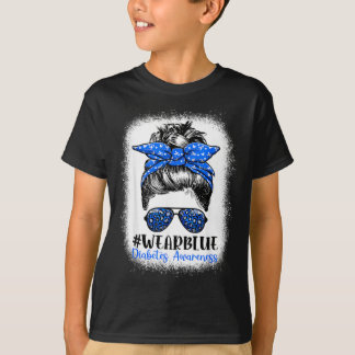 In November dragen we blauwe vrouwen Diabetes bewu T-shirt