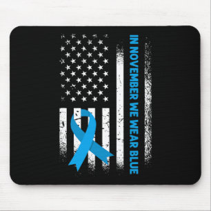 In november hebben we Blue-T1D Diabetes Awareness Muismat