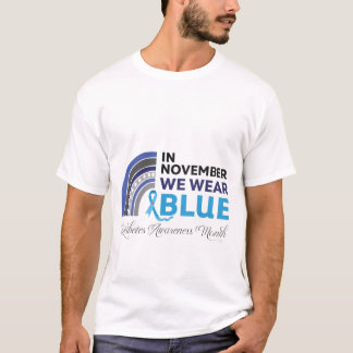 In november waren we blauw Shirt voor bewustwordin