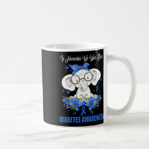 In November We Wear Blue Elephant Diabetes Awarene Koffiemok