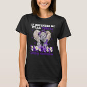 In November We Wear Purple Elephant Epilepsy Aware T-shirt (Voorkant)