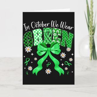 In October We Wear Green For Dwarfism Awareness Gi Kaart