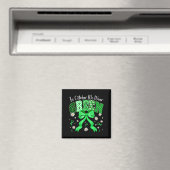 In October We Wear Green For Dwarfism Awareness Gi Magneet (Insitu (Vaatwasser))
