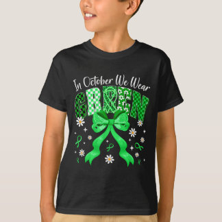 In October We Wear Green For Dwarfism Awareness Gi T-shirt