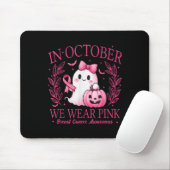 In October We Wear Nk Ghost Witch Breast Cancer Aw Muismat (Met muis)