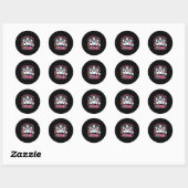 In October We Wear Nk Nurse Ghost Halloween 2025 Ronde Sticker (Vel)