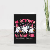 In October We Wear Nk Sonography Sonographer Breas Kaart (Voorkant)