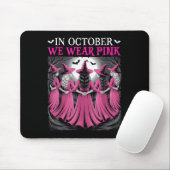 In October We Wear Nk Witch Halloween Breast Cance Muismat (Met muis)