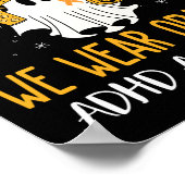 In October We Wear Orange Adhd Awareness Month Hal Poster (Hoek)