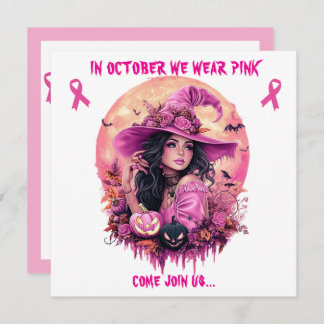 In October We Wear Pink Witch Fundraiser Event