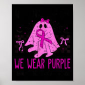 In October We Wear Purple Domestic Violence Ghost Poster (Voorkant)