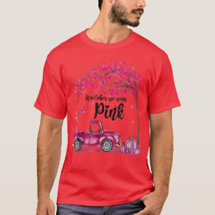 In Okt Draag we roze borstkankerwaarschuwing Pumpk T-shirt