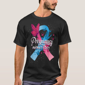 In oktober Draag Blue Pink Pregnancy & Baby Loss T-shirt