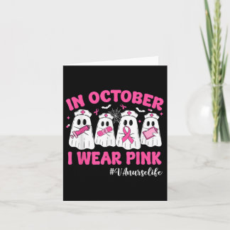 In oktober Draag ik Pink VA Nurse Life Borstkanker Kaart