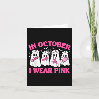 In Oktober Draag Ik Roze Verpleegster Borstkanker Kaart