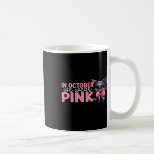 In oktober Draag we de Pink October Breast Cancer Koffiemok
