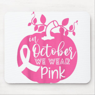In oktober Draag we de roze borstkankerpompoen Muismat