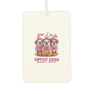 In oktober Draag we de roze Bulldog Halloween Bors Luchtverfrisser