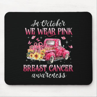 In oktober Draag we de roze lobbon leopard Truck B Muismat