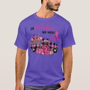 In oktober Draag we de roze lobbon leopard Truck B T-shirt