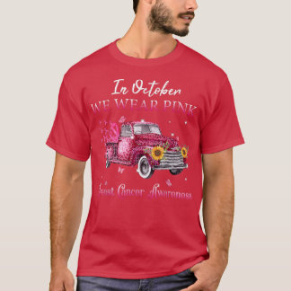 In oktober Draag we de roze lobbon leopard Truck B T-shirt