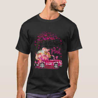 In oktober Draag we de roze pompoen vrachtwagenkan T-shirt