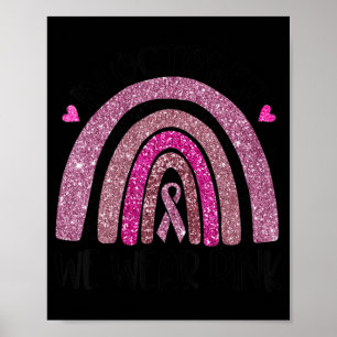 In oktober Draag we de roze regenboogborstkankeroo Poster