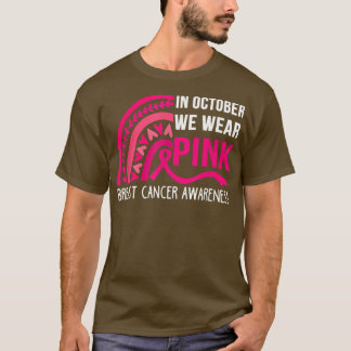 In oktober Draag we de roze regenboogborstkankeroo T-shirt