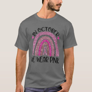 In oktober Draag we de roze regenboogborstkankeroo T-shirt