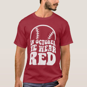 In oktober Draag we het honkbal van Philadelphia T-shirt