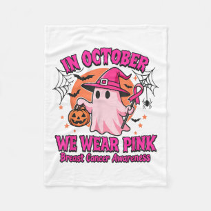In oktober Draag we het roze borstkankerbewustzijn Fleece Deken