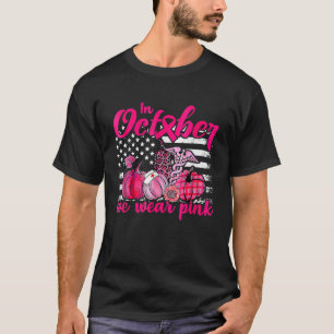 In oktober Draag we het roze pompoen zuster Life B T-shirt