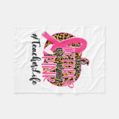 In oktober Draag we leerling-borstkanker Fleece Deken (Voorkant (Horizontaal))