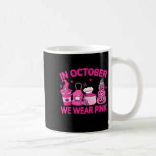 In oktober Draag we NK Borstkanker Cafetaria Werk Koffiemok