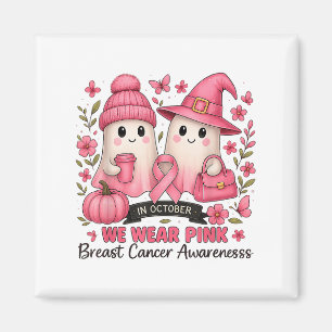 In oktober Draag we NK Schattige Ghost Breast Canc Magneet
