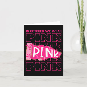 In oktober Draag we Pink Breast Cancer Awareness C Kaart
