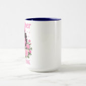 In oktober Draag we Pink Cowgirl Awareness Art Mok (Midden)