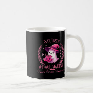 In oktober Draag we Pink Ghost Fighting Breast Can Koffiemok