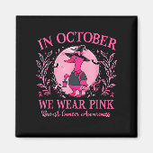 In oktober Draag we Pink Goose Breast Cancer Aware Magneet (Voorkant)