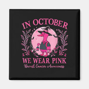 In oktober Draag we Pink Goose Breast Cancer Aware Magneet