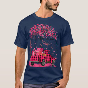 In oktober Draag we Pink Ribbon Truck Flamingo Bre T-shirt