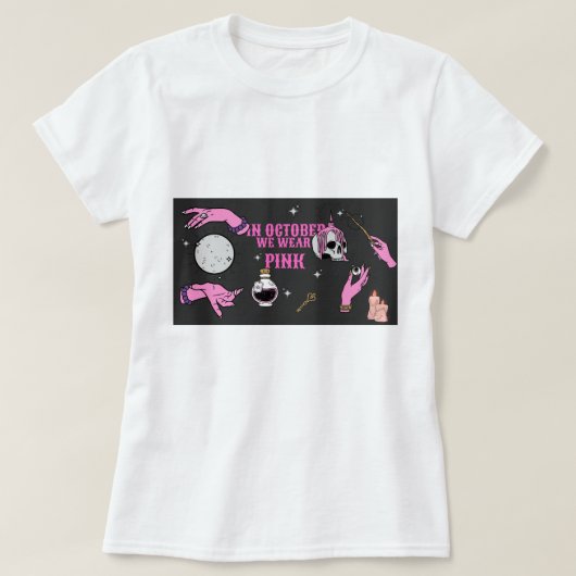 IN OKTOBER DRAAG WE PINK T-SHIRT (Design voorkant)