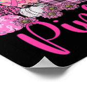 In oktober Draag we roze baard Poster (Hoek)