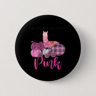 In oktober Draag we roze baard Ronde Button 5,7 Cm