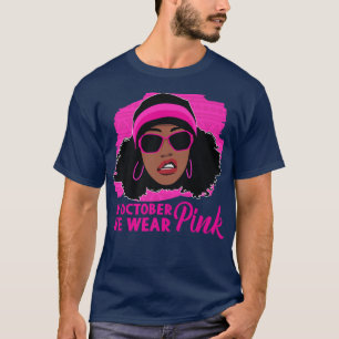 In oktober Draag we roze bal T-shirt
