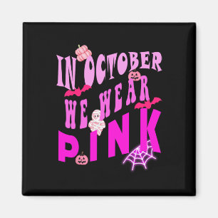 In oktober Draag we roze bewustzijn van borstkanke Magneet