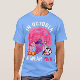 In oktober Draag we roze borst T-shirt
